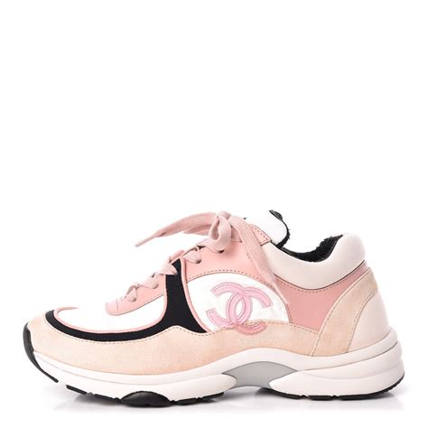 chanel pink shoes 2021|Chanel sneakers pink inside.